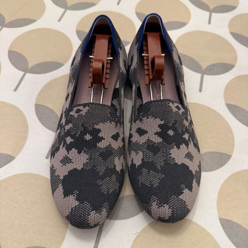 Rothy's Floral Camo Knit Slip-On Loafers